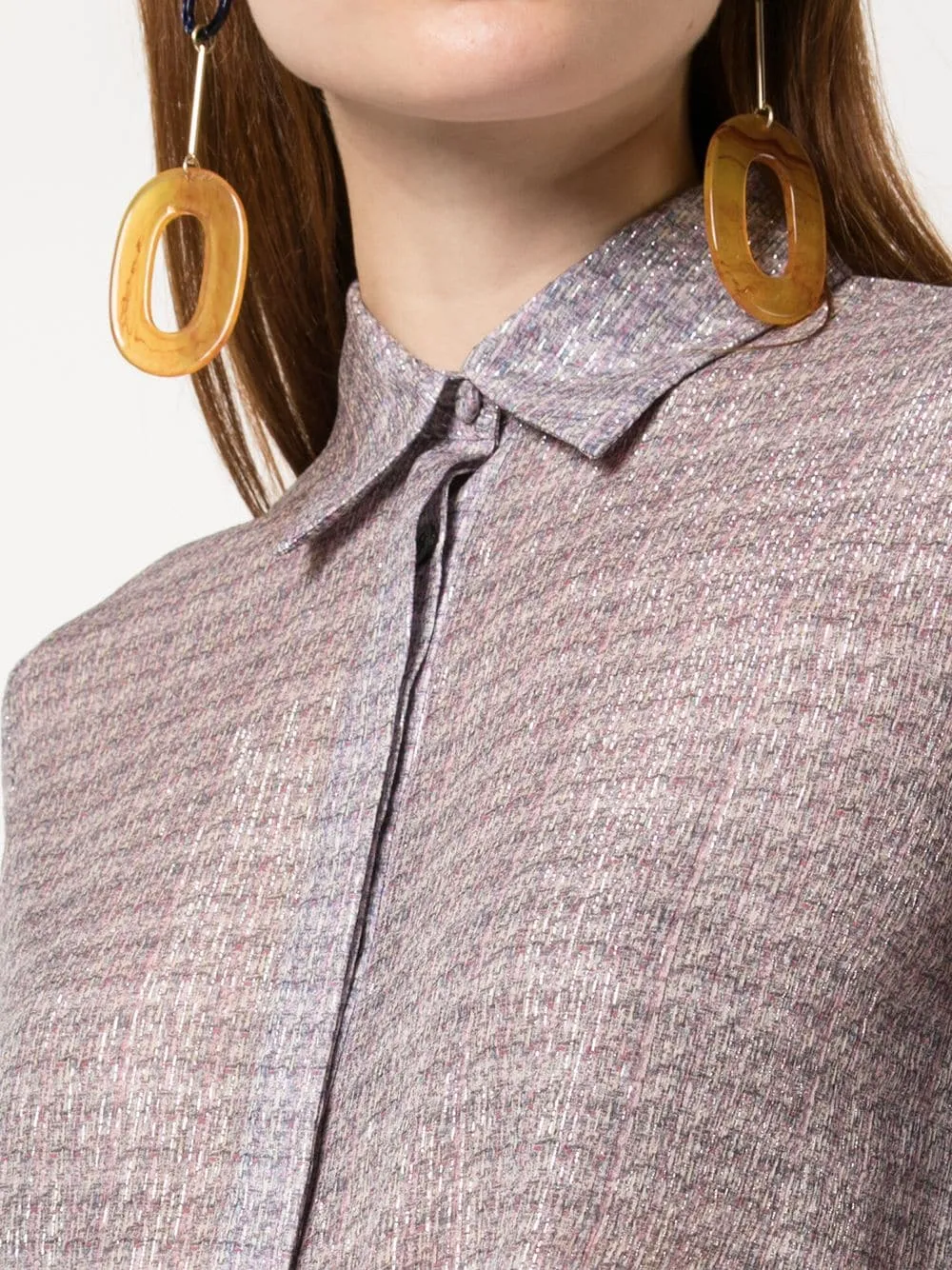 Lavender Chiffon Shirt