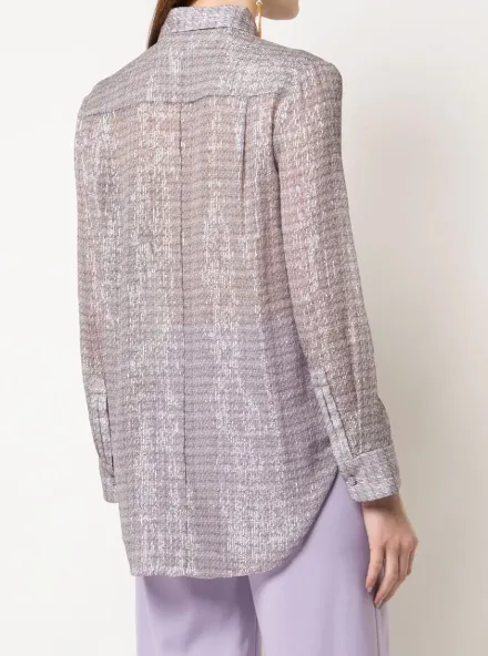 Lavender Chiffon Shirt