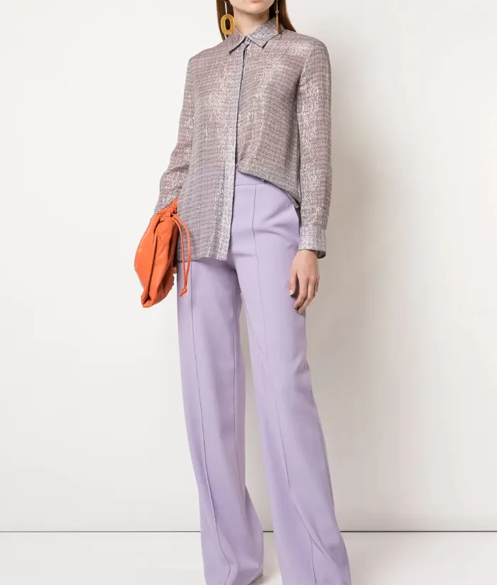 Lavender Chiffon Shirt