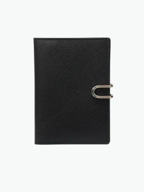 Leather Passport Cover Black