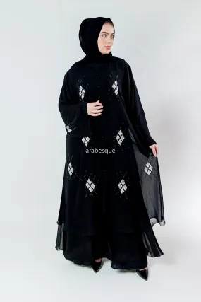 Liana Black Abaya