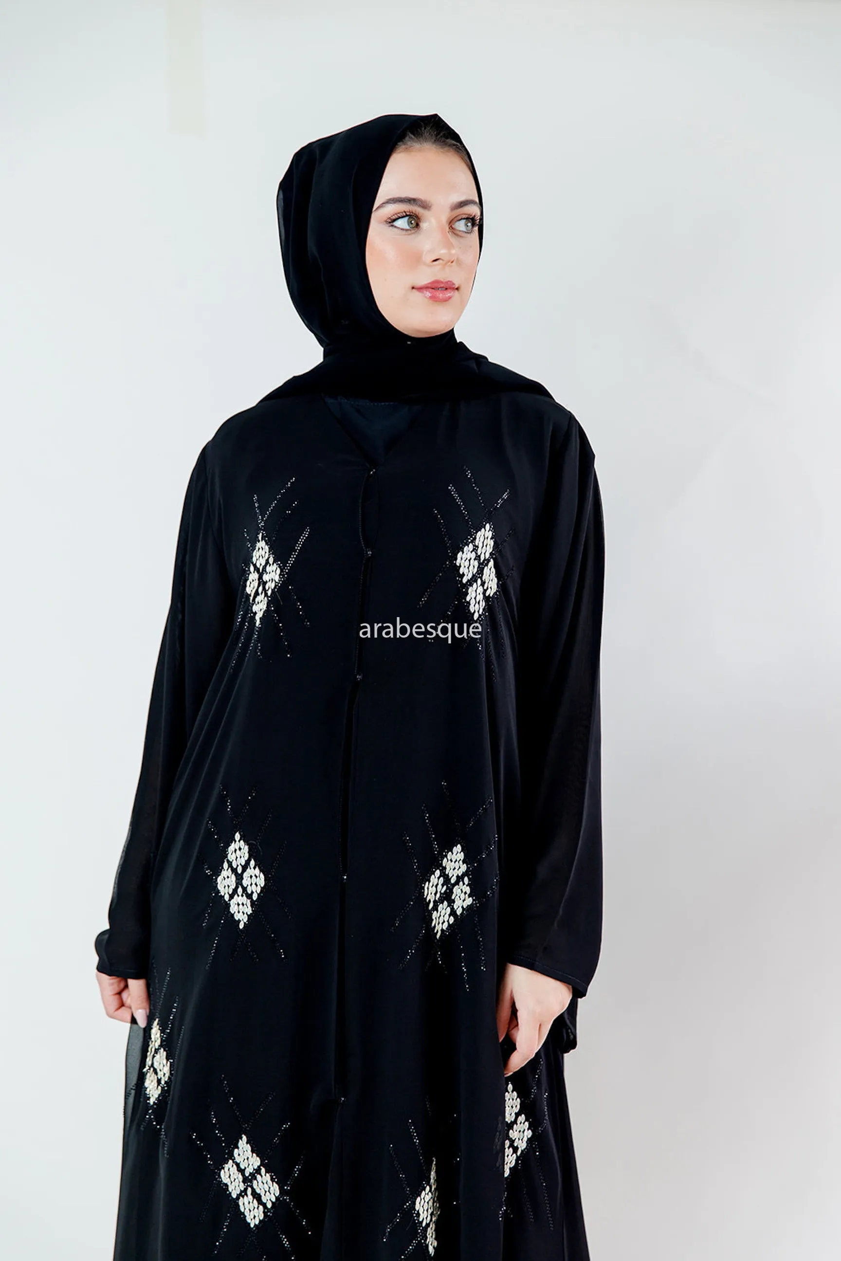 Liana Black Abaya