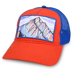 Stylish Lone Pine Peak Trucker Hat for Outdoor Enthusiasts