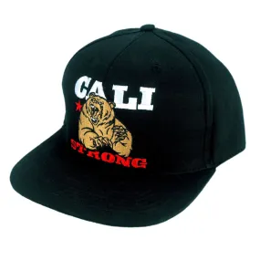 Mean Bear Flat Bill Snapback Black Cap
