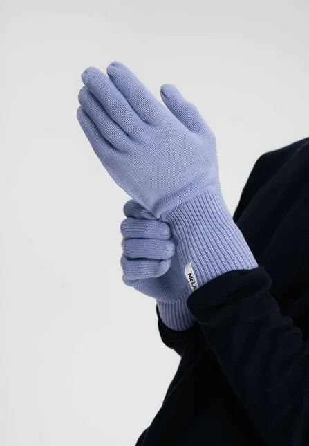 MELAWEAR Rishi knit gloves forgetmenot unisex