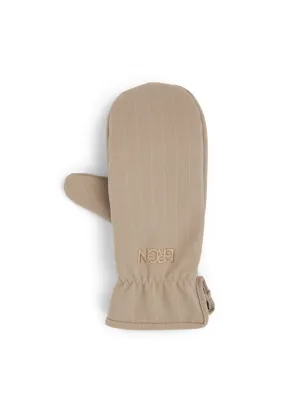 Mittens - Taupe Pinstripe
