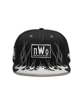 NWO 4 Life Grey Flames Snapback Hat
