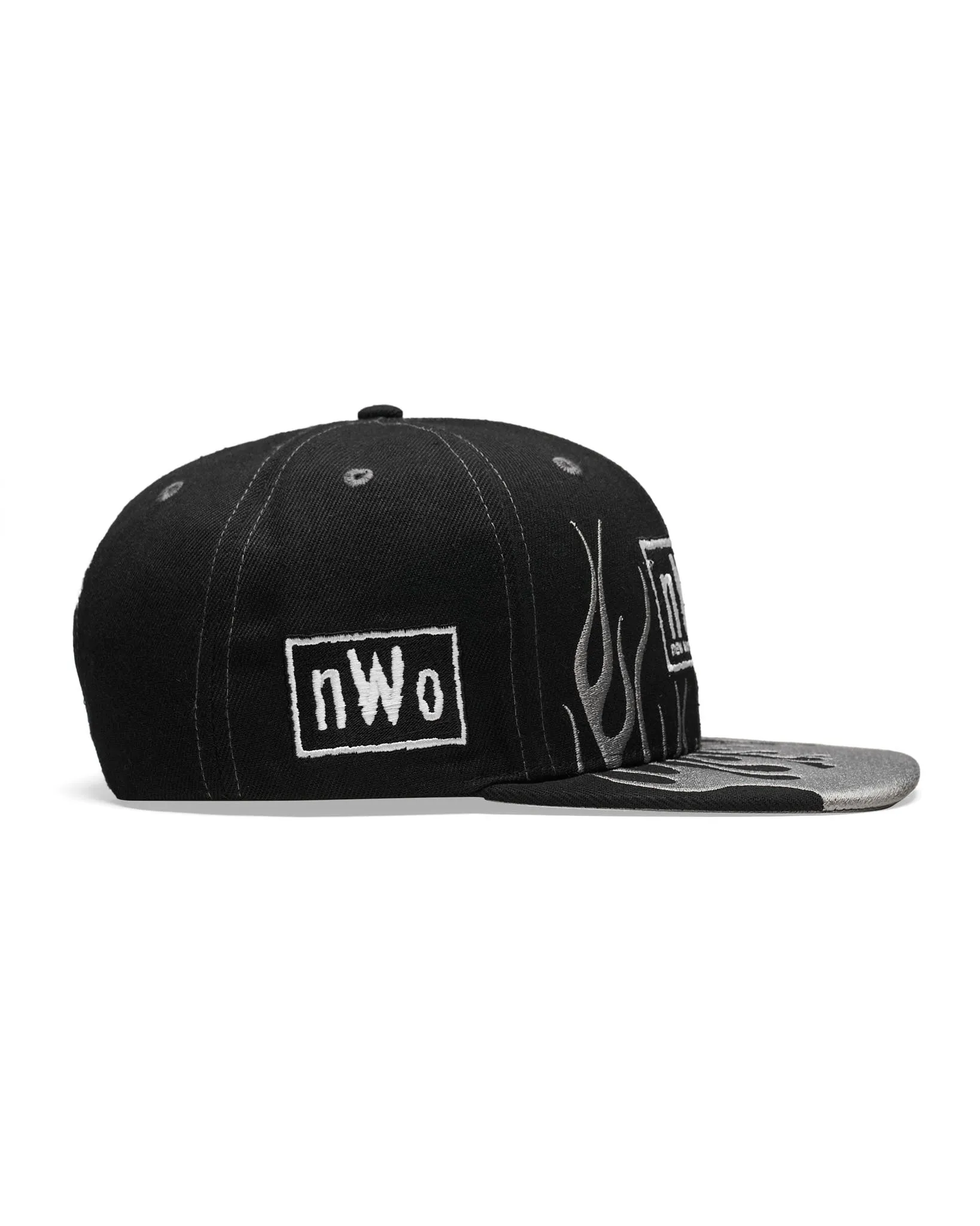 NWO 4 Life Grey Flames Snapback Hat