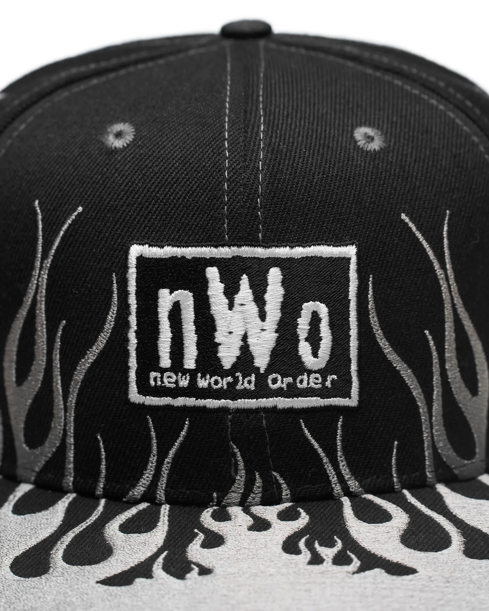 NWO 4 Life Grey Flames Snapback Hat