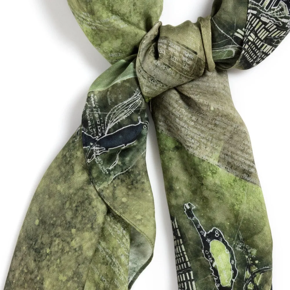[ny harbor green] [square scarf]