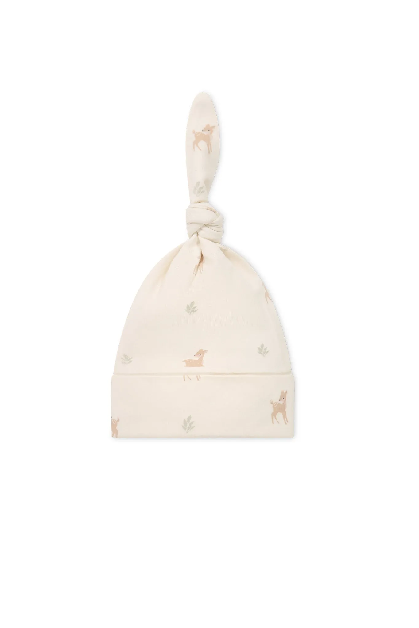 Organic Cotton Knot Beanie - Fable Deer Cloud