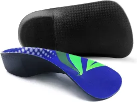 Over Pronation Insoles, 3/4 Length High Arch Support Insoles Orthotic Inserts, Plantar Fasciitis, Flat Feet, Heel Pain, Relief Shoe Inserts for Men and Women Running Sports, XL