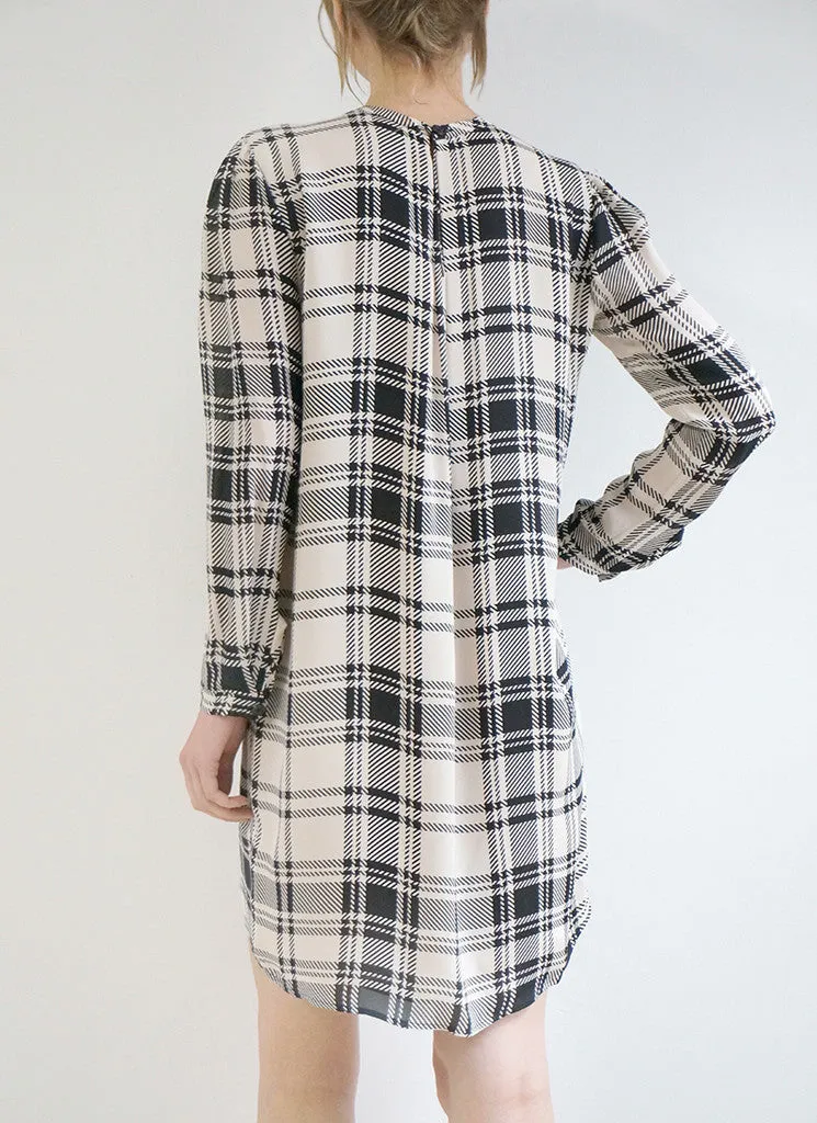 PAIGE DRESS Houndstooth Plaid