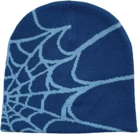 Pooyikoi Y2K Gothic Spider Pattern Wool Acrylic Knitted Hat Women Beanie Winter Warm Beanies Men Casual Skullies Outdoor