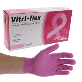 Powder-Free Vitrile Vitri-Flex Disposable Pink Glove Samples
