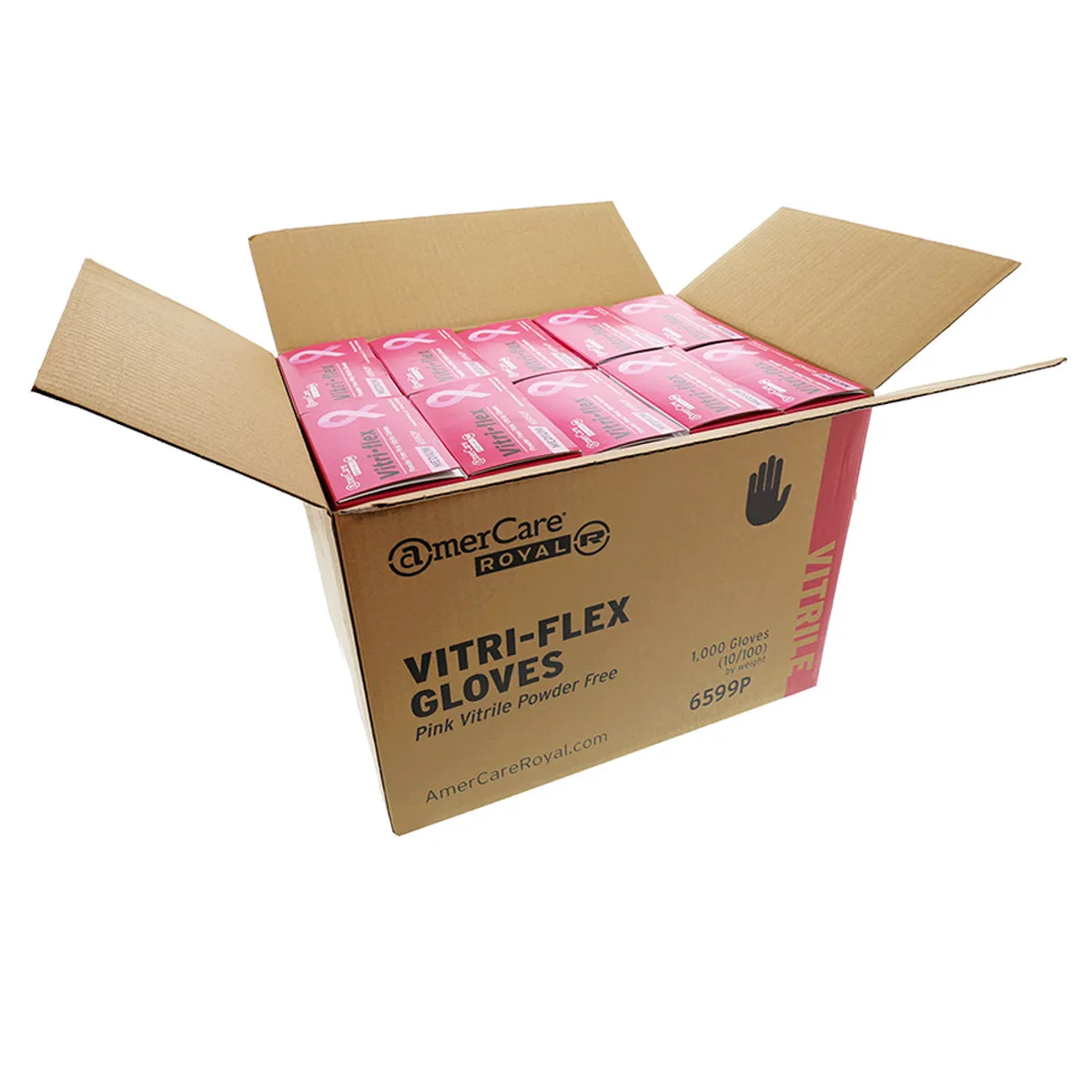 Powder-Free Vitrile Vitri-Flex Disposable Pink Glove Samples