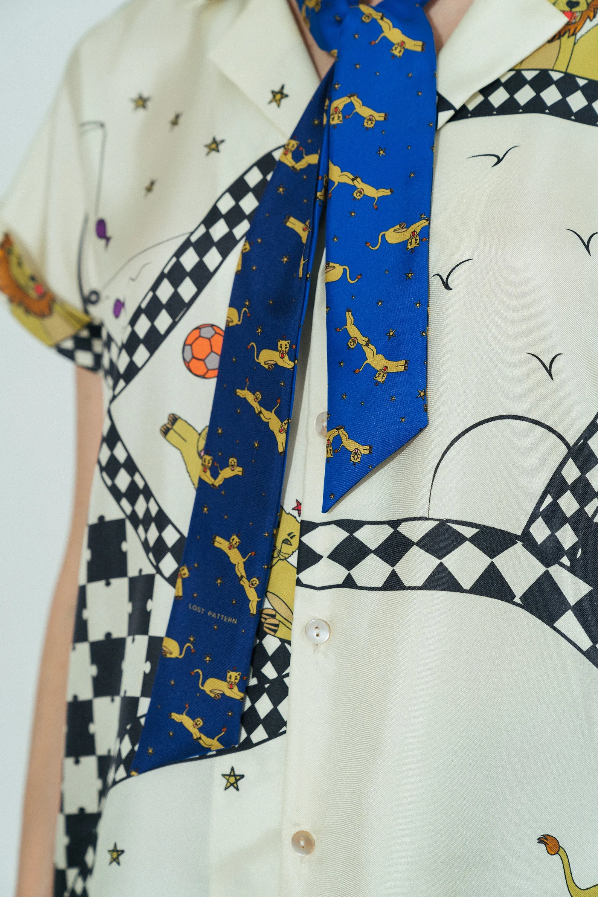 "Journey" Silk Twilly Scarf by SHANTALL LACAYO
