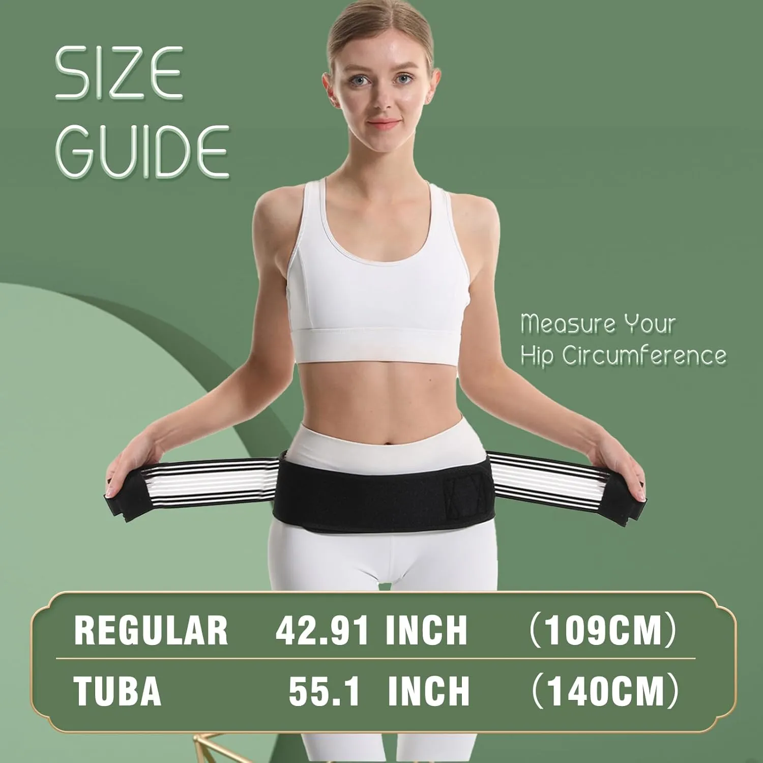 Sacroiliac Si Belt Men Women, Sacroiliac SI Joint Belt,Breathable Non-Slip Pelvic and lumbar Support Brace for Men and Women-Support Brace Eases Pain from Sciatica, Pelvic, Lumbar, Nerve, and Leg Discomfort