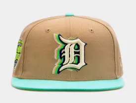 Shoe Palace Exclusive Winter Wonderland Detroit Tigers 59Fifty Mens Fitted Hat (Beige/Blue)