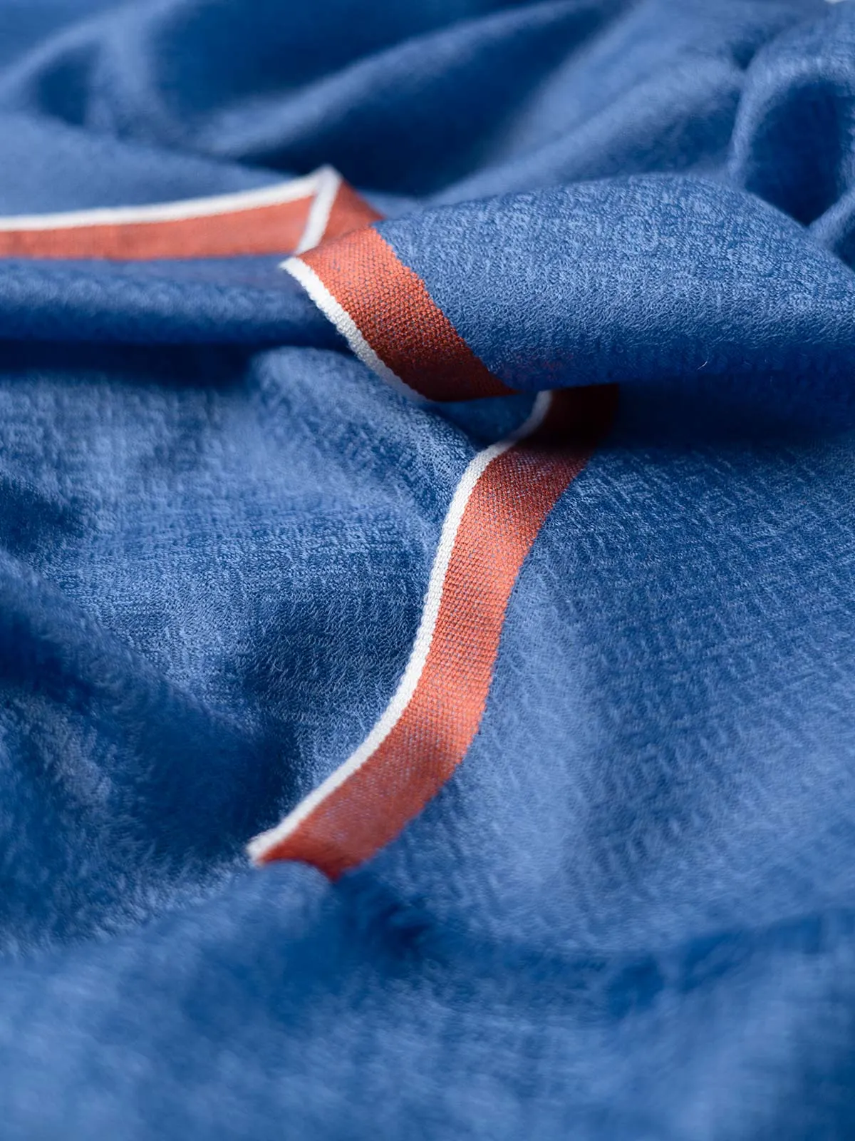 Square - Featherlight Blue Cashmere Scarf