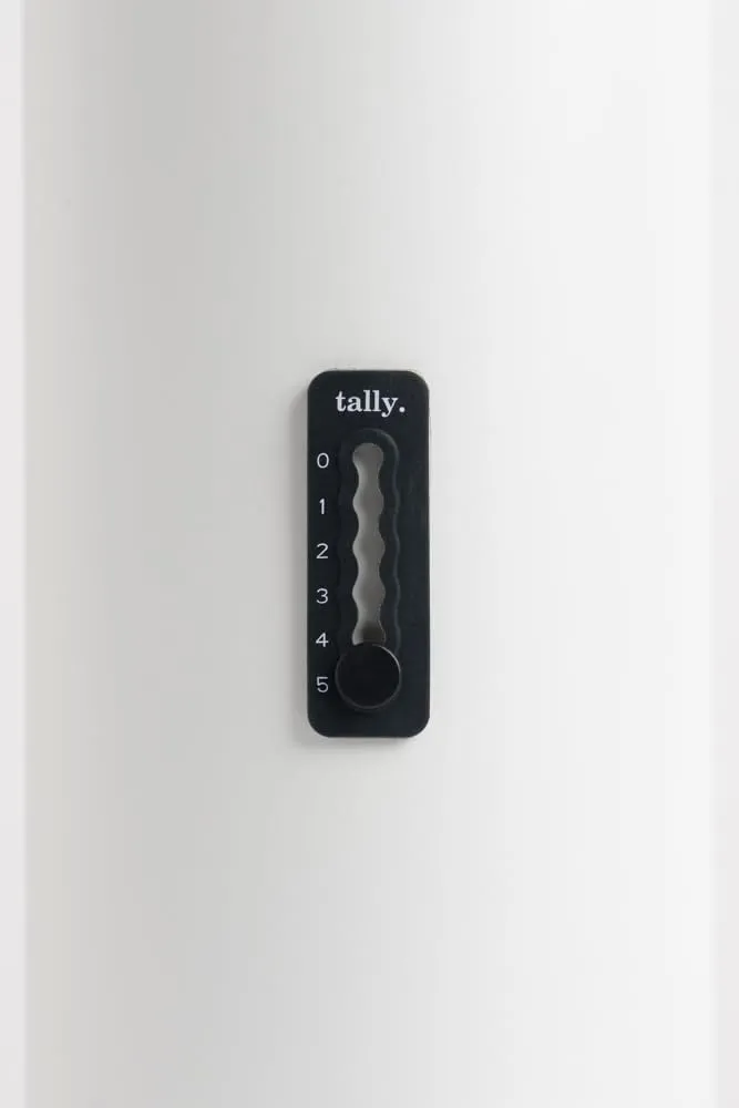 Tally Silicone Hydration Tracker (Adhesive Tracking Accessory adheres to Any Reusable Water Bottle)