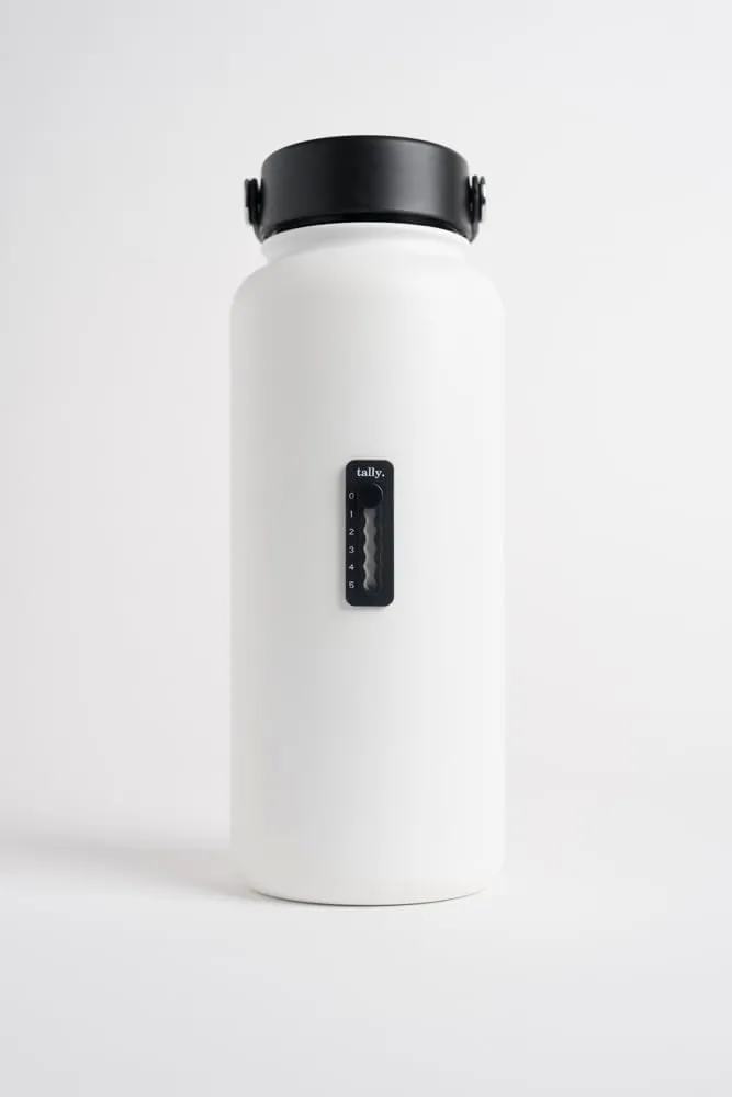 Tally Silicone Hydration Tracker (Adhesive Tracking Accessory adheres to Any Reusable Water Bottle)