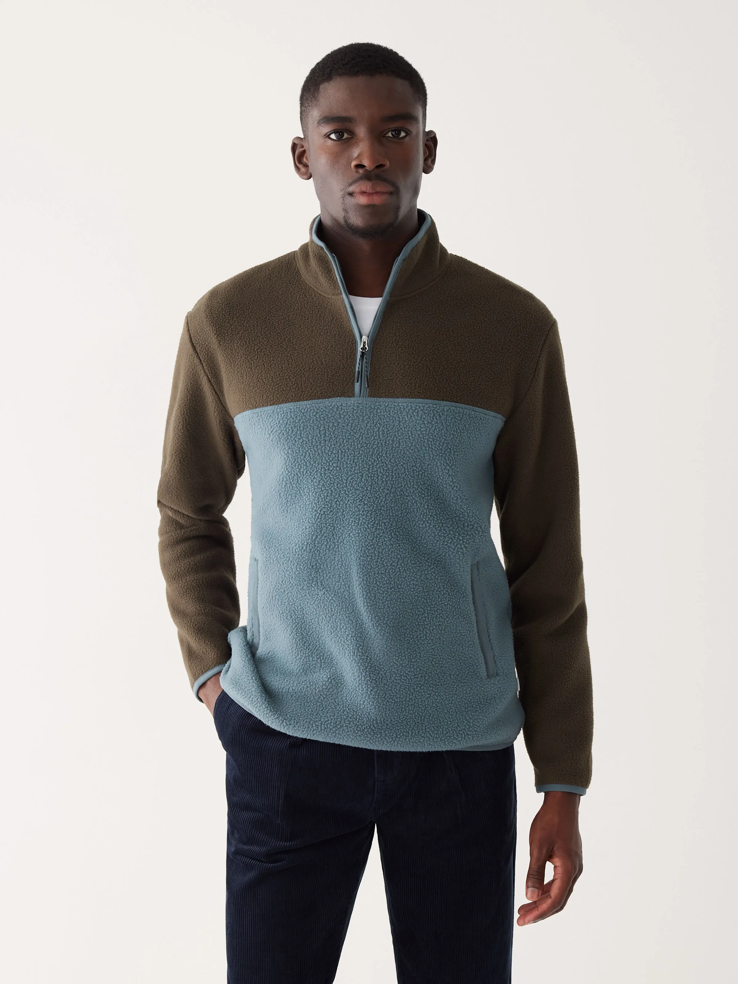 Stormy Blue Axis Color Block Pullover for Men/Women (depending on gender if specified)