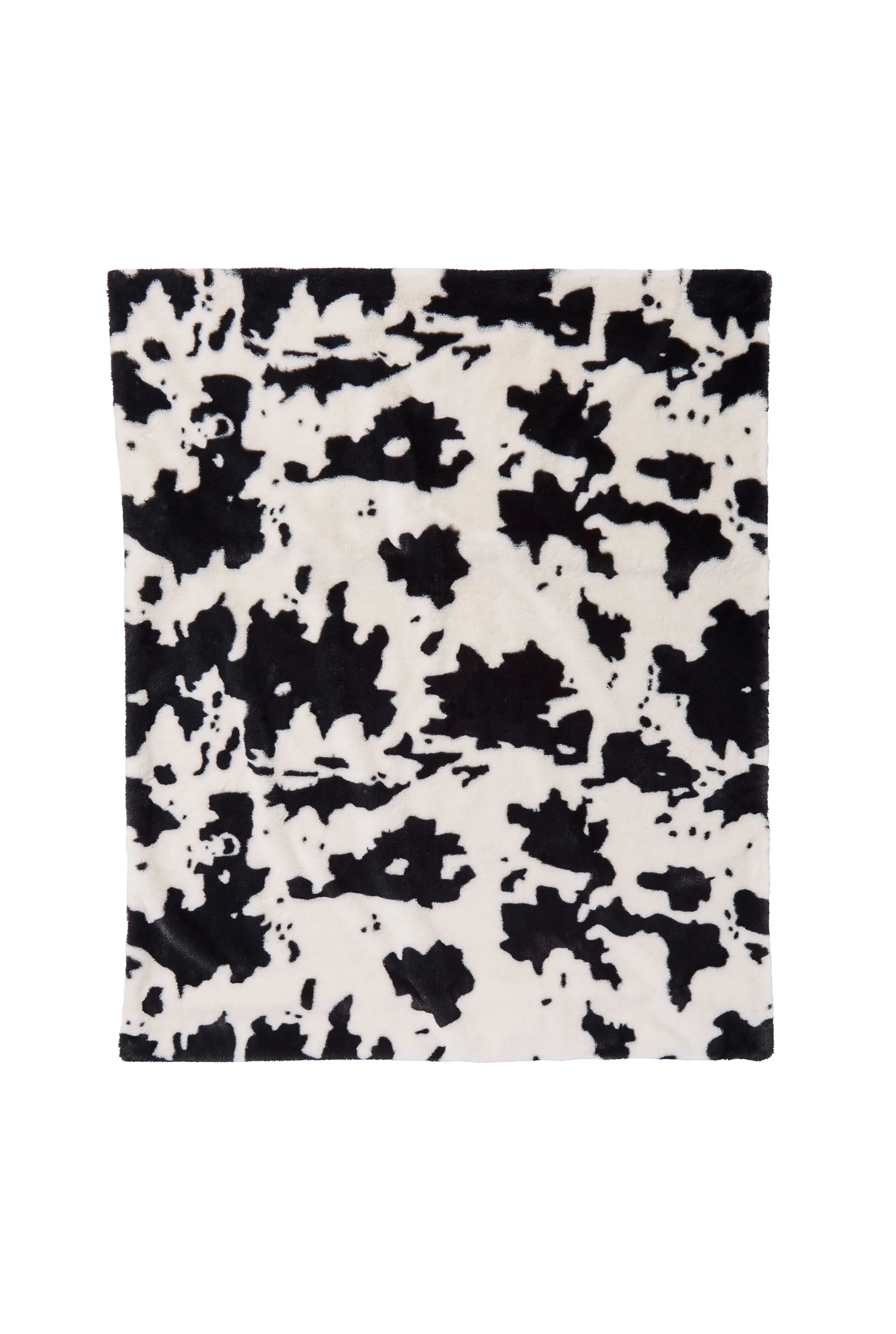 THROW - BLACK COW - 58"x62"