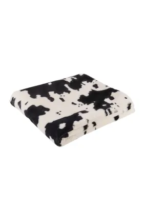 THROW - BLACK COW - 58"x62"