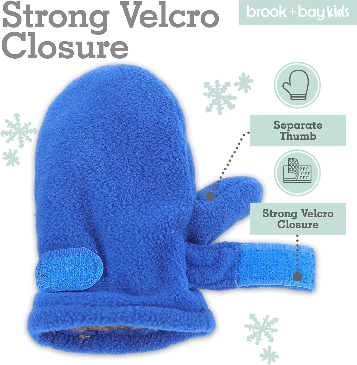 Toddler Hat & Glove Set - Baby Fleece Winter Hat and Mittens for Infant Kids