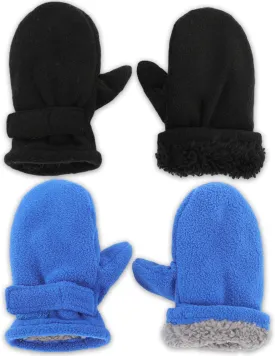 Toddler Hat & Glove Set - Baby Fleece Winter Hat and Mittens for Infant Kids