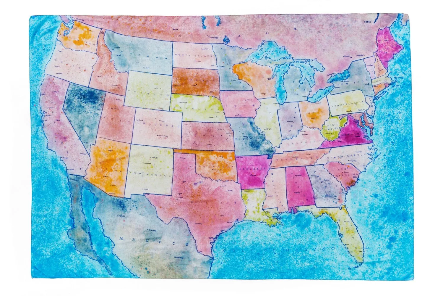 [us map]  [jumbo oblong scarf]