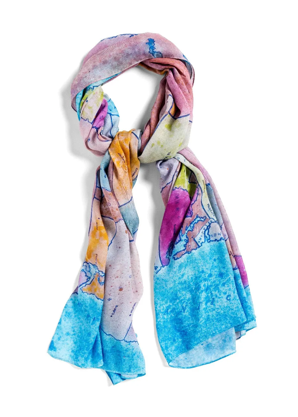 [us map]  [jumbo oblong scarf]