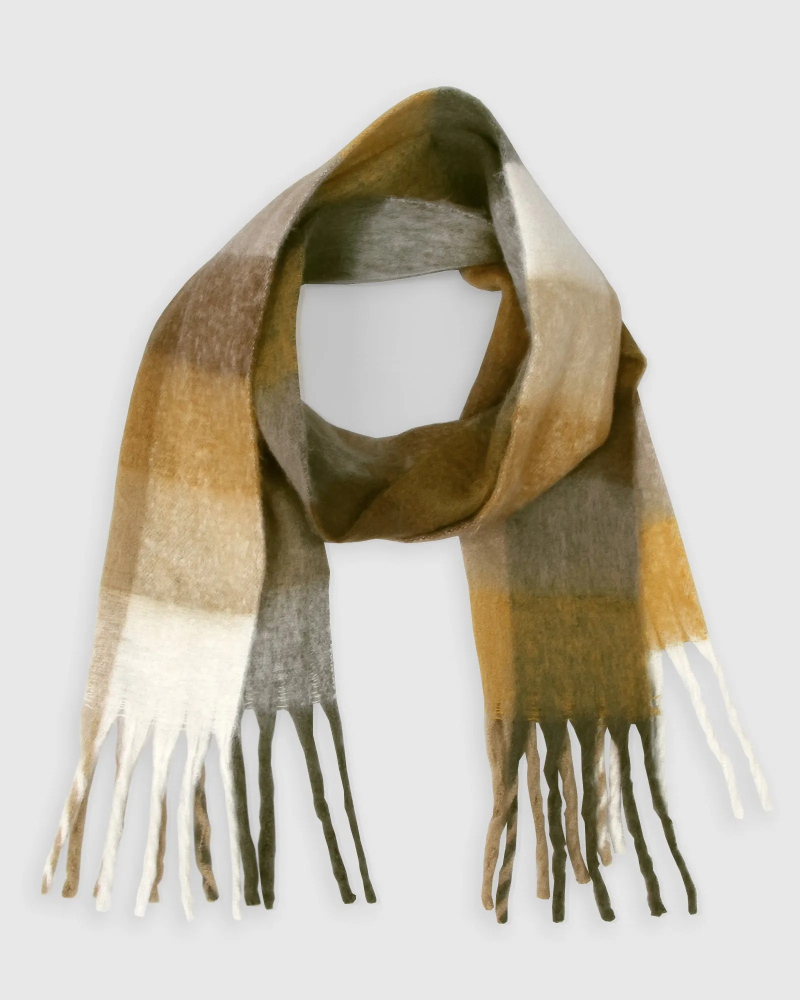 Vail Checkered Scarf - Earth