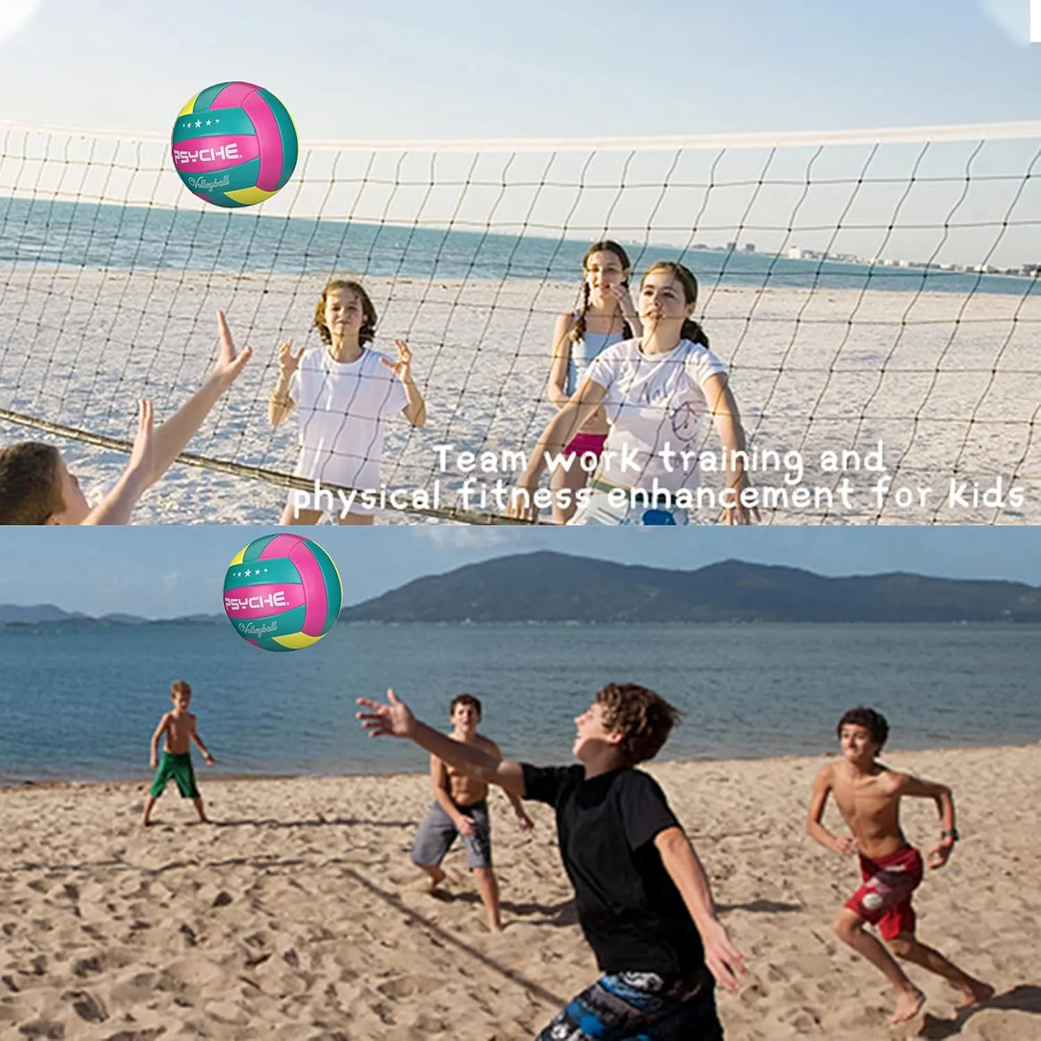 Wisdom Leaves Volleyball Official Size 5,Soft Volleyball for Kids,Youth,Adults Indoor Outdoor Beach Park Games PlayBest Gifts 
